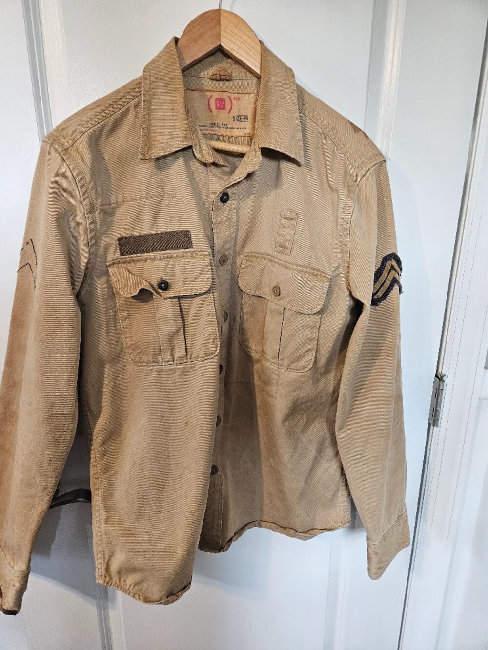 GAP (RED) Military Shirt Jacket – 2006 Vintage Desert Khaki, Medium